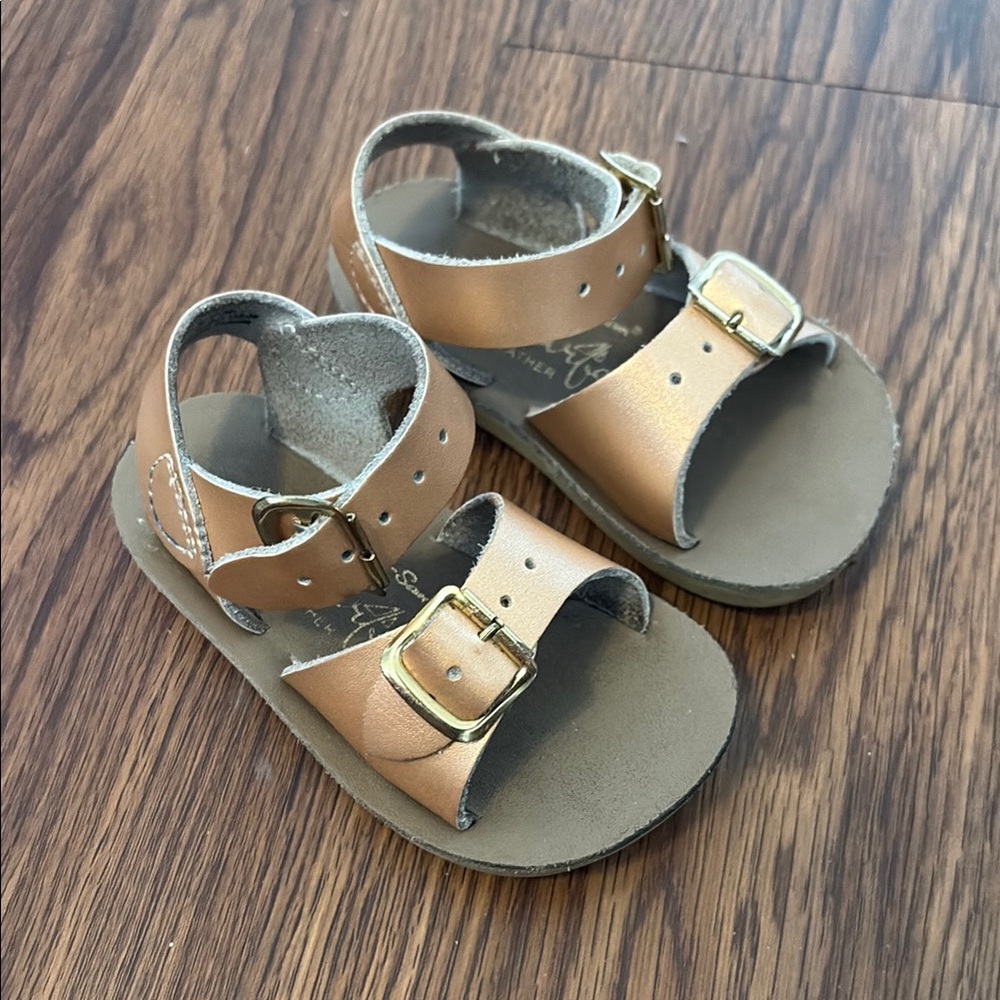 Rose gold sun sans Sandals